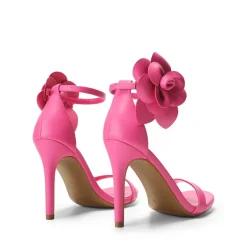 Floral Stiletto Heel Sandals
