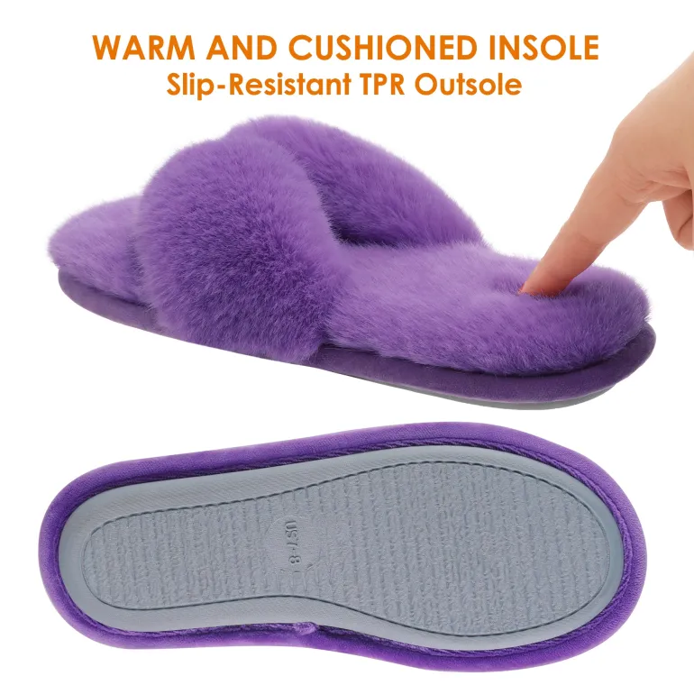 Fluffy Flip Flop House Slippers