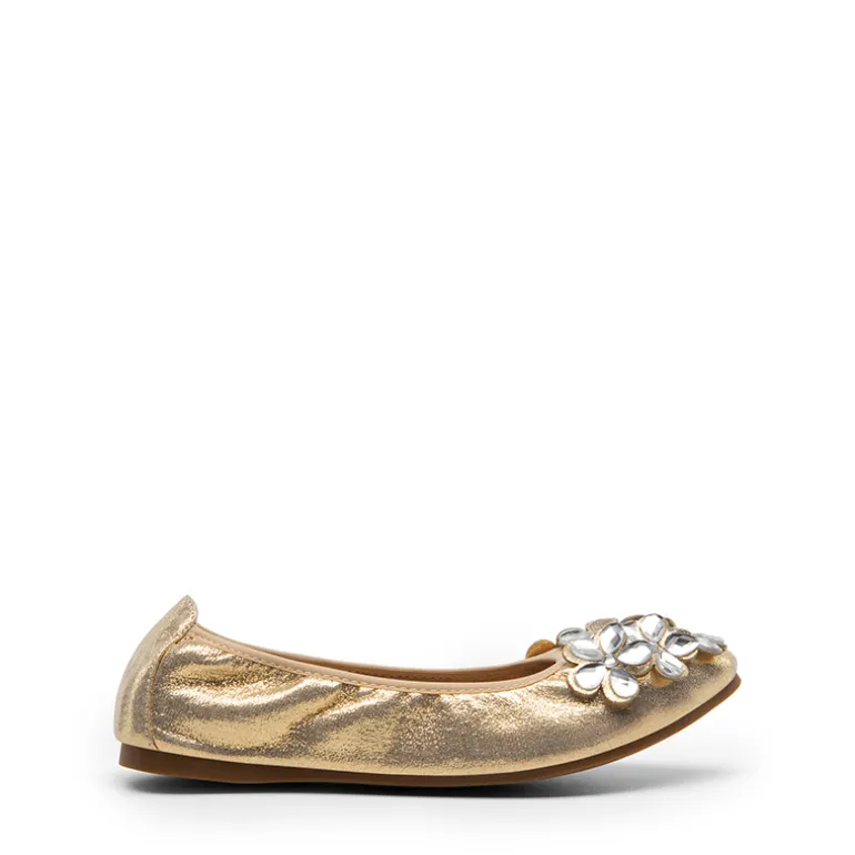 Foldable Rhinestone Slip-On Ballet Flats