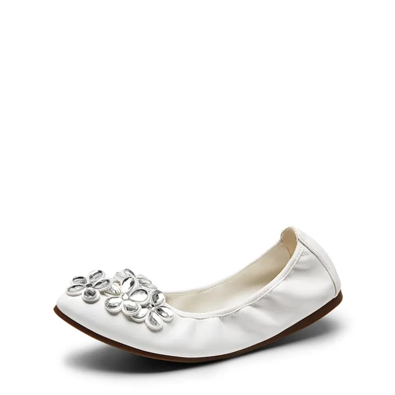 Foldable Rhinestone Slip-On Ballet Flats