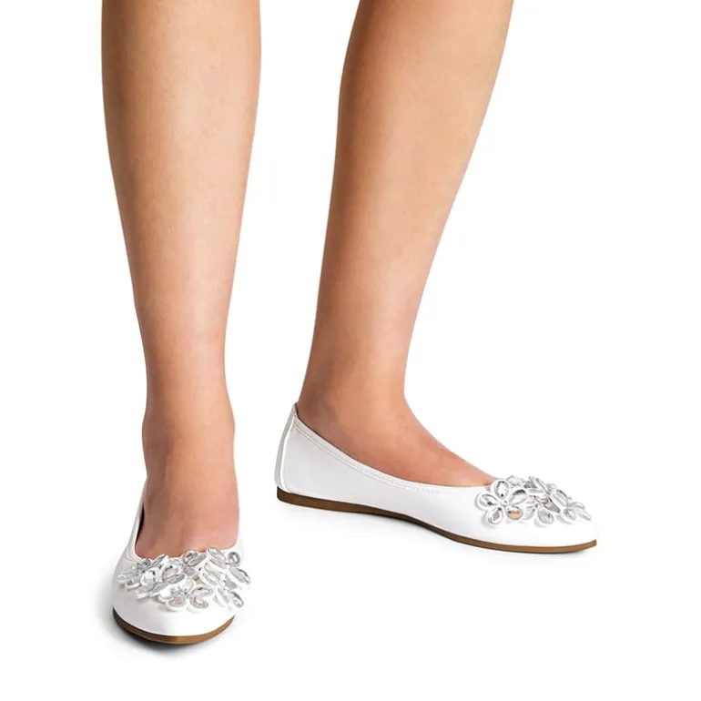 Foldable Rhinestone Slip-On Ballet Flats