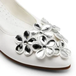Foldable Rhinestone Slip-On Ballet Flats