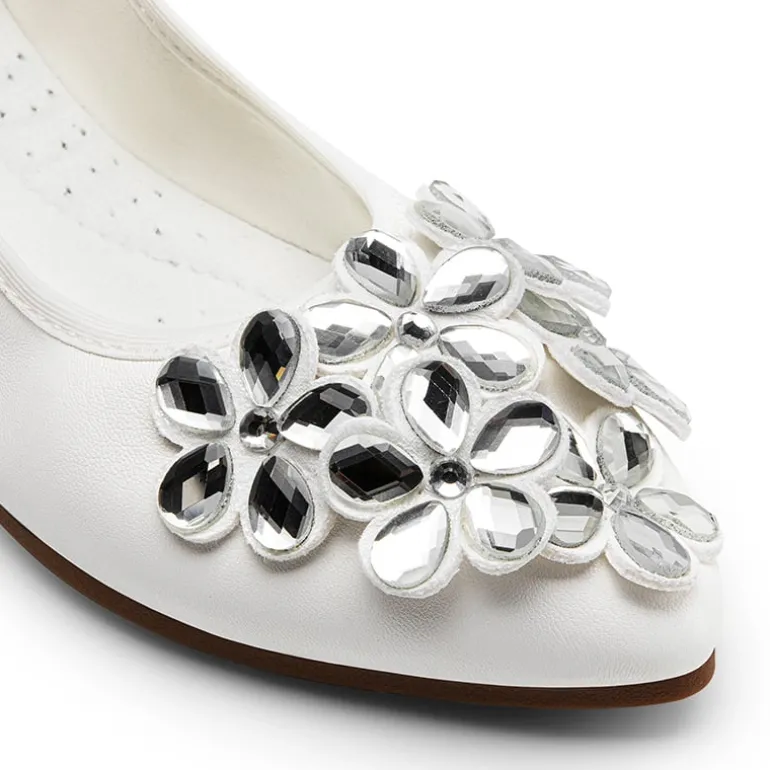 Foldable Rhinestone Slip-On Ballet Flats