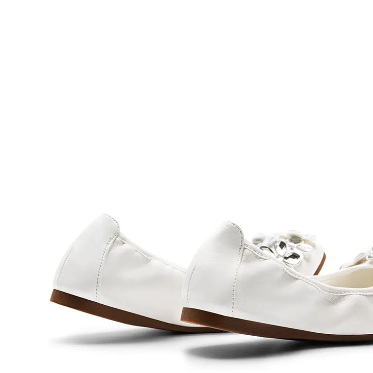 Foldable Rhinestone Slip-On Ballet Flats