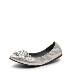 Foldable Rhinestone Slip-On Ballet Flats