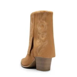 Fold Over Embroidered Cowgirl Boots