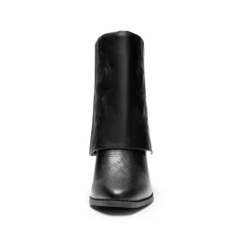 Fold Over Embroidered Cowgirl Boots