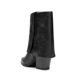 Fold Over Embroidered Cowgirl Boots