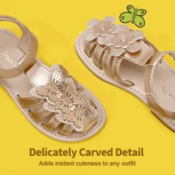[Fun Mix- Fantasy] Girls DIY Interchangeable Flower Butterfly Sandals
