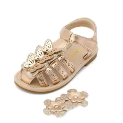 [Fun Mix- Fantasy] Girls DIY Interchangeable Flower Butterfly Sandals
