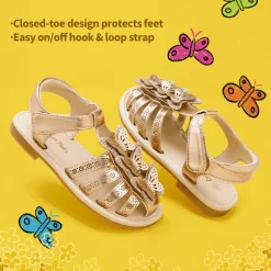 [Fun Mix- Fantasy] Girls DIY Interchangeable Flower Butterfly Sandals
