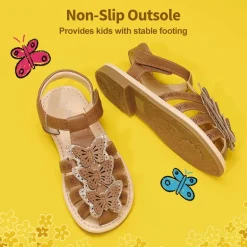 [Fun Mix- Fantasy] Girls DIY Interchangeable Flower Butterfly Sandals