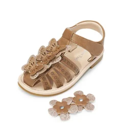 [Fun Mix- Fantasy] Girls DIY Interchangeable Flower Butterfly Sandals
