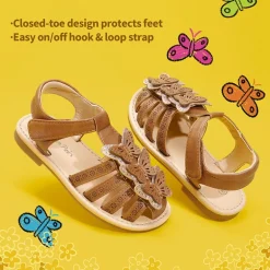 [Fun Mix- Fantasy] Girls DIY Interchangeable Flower Butterfly Sandals