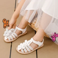 [Fun Mix- Fantasy] Girls DIY Interchangeable Flower Butterfly Sandals