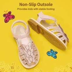[Fun Mix- Fantasy] Girls DIY Interchangeable Flower Butterfly Sandals