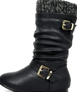 Fur Lined Kids Winter Boots