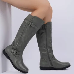 Fur Lined Knee High Boots