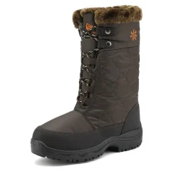 Fur Mid Calf Snow Boots