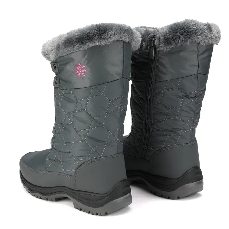 Fur Mid Calf Snow Boots