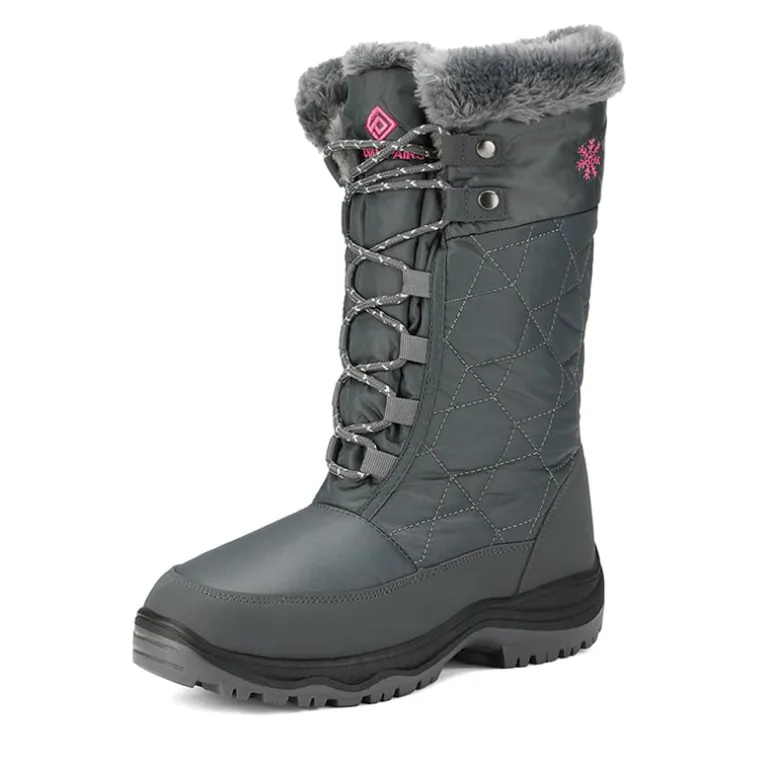Fur Mid Calf Snow Boots