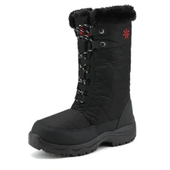 Fur Mid Calf Snow Boots