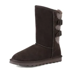[FuzzyChic Buckle] Fur Lined Non Slip Winter Boots