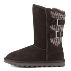 [FuzzyChic Buckle] Fur Lined Non Slip Winter Boots