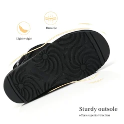 [FuzzyChic Kid's Buckle] Kids Fur Lined Suede Non Slip Winter Boots