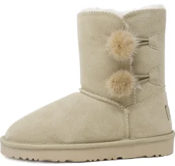 [FuzzyChic Kid's Lolly] Sheepskin Fur Kids Boots