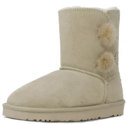 [FuzzyChic Kid's Lolly] Sheepskin Fur Kids Boots