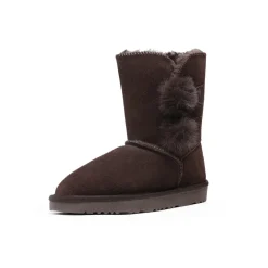 [FuzzyChic Kid's Lolly] Sheepskin Fur Kids Boots