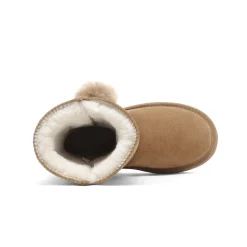 [FuzzyChic Kid's Lolly] Sheepskin Fur Kids Boots