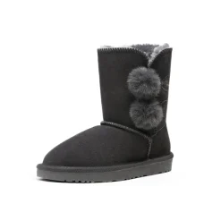 [FuzzyChic Kid's Lolly] Sheepskin Fur Kids Boots