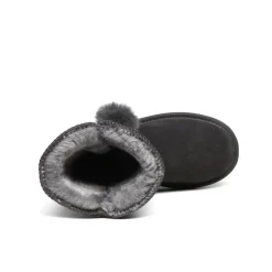 [FuzzyChic Kid's Lolly] Sheepskin Fur Kids Boots