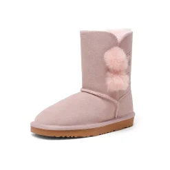 [FuzzyChic Kid's Lolly] Sheepskin Fur Kids Boots