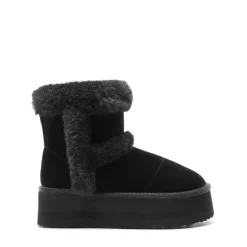 [FuzzyChic Plush Platform] Thick-soled Fluffy Snow Boots