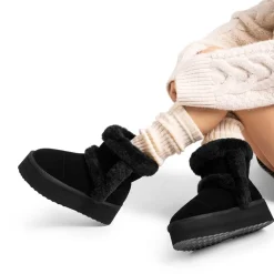 [FuzzyChic Plush Platform] Thick-soled Fluffy Snow Boots