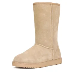 [FuzzyClassic High Boot] Suede Faux Fur Lightweight Winter Boots