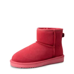 [FuzzyClassic Il Low Boot] Suede Slip-On Snow Ankle Boots