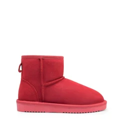 [FuzzyClassic Il Low Boot] Suede Slip-On Snow Ankle Boots