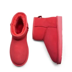 [FuzzyClassic Il Low Boot] Suede Slip-On Snow Ankle Boots