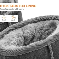 [FuzzyClassic Il Low Boot] Suede Slip-On Snow Ankle Boots