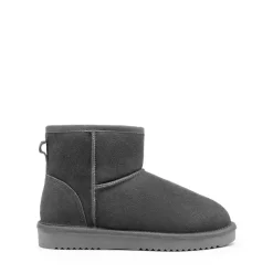 [FuzzyClassic Il Low Boot] Suede Slip-On Snow Ankle Boots