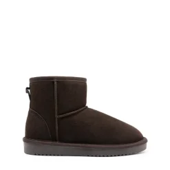 [FuzzyClassic Il Low Boot] Suede Slip-On Snow Ankle Boots