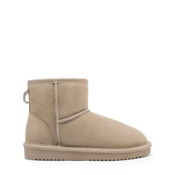 [FuzzyClassic Il Low Boot] Suede Slip-On Snow Ankle Boots