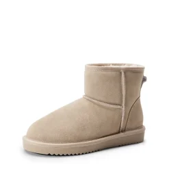 [FuzzyClassic Il Low Boot] Suede Slip-On Snow Ankle Boots