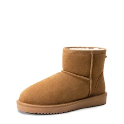 [FuzzyClassic Il Low Boot] Suede Slip-On Snow Ankle Boots