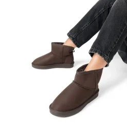 [FuzzyClassic I Low Boot] Faux Fur Lined Suede Snow Boots