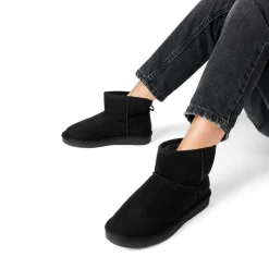 [FuzzyClassic I Low Boot] Faux Fur Lined Suede Snow Boots